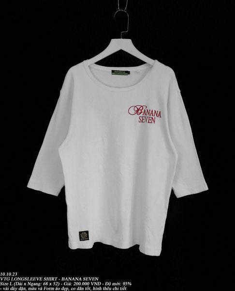  10.10.23 - VTG LONGSLEEVE SHIRT - BANANA SEVEN 