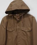  01.14.24 - VTG DENIM MILITARY PARKA JACKET - STRAY 