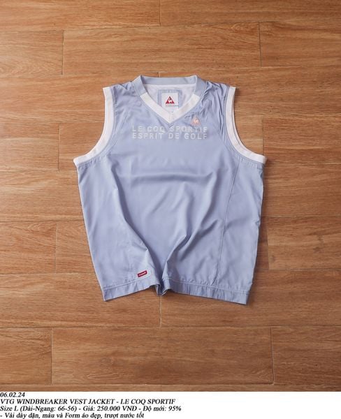  06.02.24 - VTG WINDBREAKER VEST JACKET - LE COQ SPORTIF 