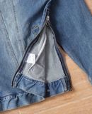  06.02.24 - VTG DENIM SIDE ZIP TRUCKER JACKET - MODISH GAZE 