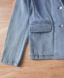  06.02.24 - VTG DENIM BLAZER JACKET - FITSIMMONS & KEMP 