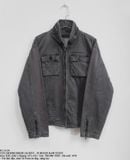  01.14.24 - VTG DENIM BIKER JACKET - ELWOOD RAW STATE 