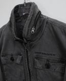  01.14.24 - VTG DENIM BIKER JACKET - ELWOOD RAW STATE 