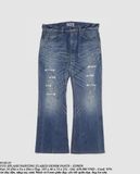  03.01.23 - VTG SPLASH PAINTING FLARED DENIM PANTS - EDWIN 