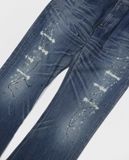  03.01.23 - VTG SPLASH PAINTING FLARED DENIM PANTS - EDWIN 