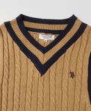  12.19.23 - VTG CROPPED KNIT VEST - U.S POLO USSN 