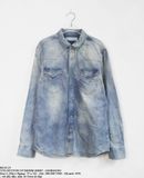  08.03.23 - VTG DENIM BUTTON UP SHIRT - GIORDANO 