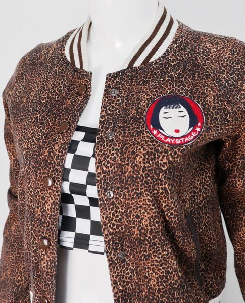  11.30.22 - VTG CROPPED BASEBALL JACKET - PLAY STAGE 