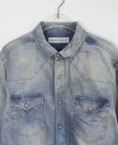  08.03.23 - VTG DENIM BUTTON UP SHIRT - GIORDANO 