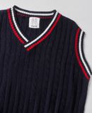  12.19.23 - VTG OVERSIZED KNIT VEST - D-LAND 