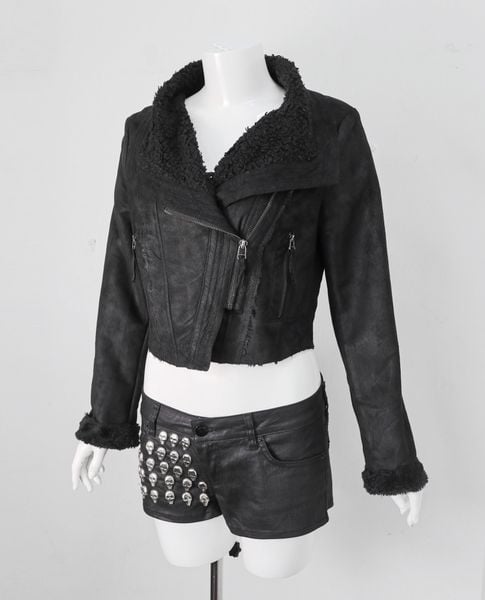  11.30.22 - VTG CROPPED WAXED JACKET - CLOVIS 