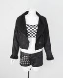  11.30.22 - VTG CROPPED WAXED JACKET - CLOVIS 