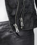  11.30.22 - VTG CROPPED BIKER JACKET - GG LADY BY JESSI NY 