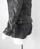  11.30.22 - VTG CROPPED BIKER JACKET - GG LADY BY JESSI NY 