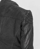  11.30.22 - VTG CROPPED BIKER JACKET - GG LADY BY JESSI NY 