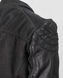  11.30.22 - VTG CROPPED BIKER JACKET - GG LADY BY JESSI NY 