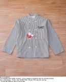  06.16.24 - VTG DENIM CHEF SHIRT JACKET - GU by UNIQLO X HONEST DELI by STUDIO SEVEN 