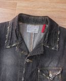  06.16.24 - VTG DENIM BLAZER JACKET - BIG SHARK 