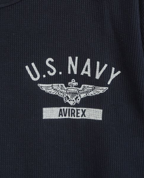  07.26.23 - VTG WAFFLE LONGSLEEVE SHIRT - AVIREX 