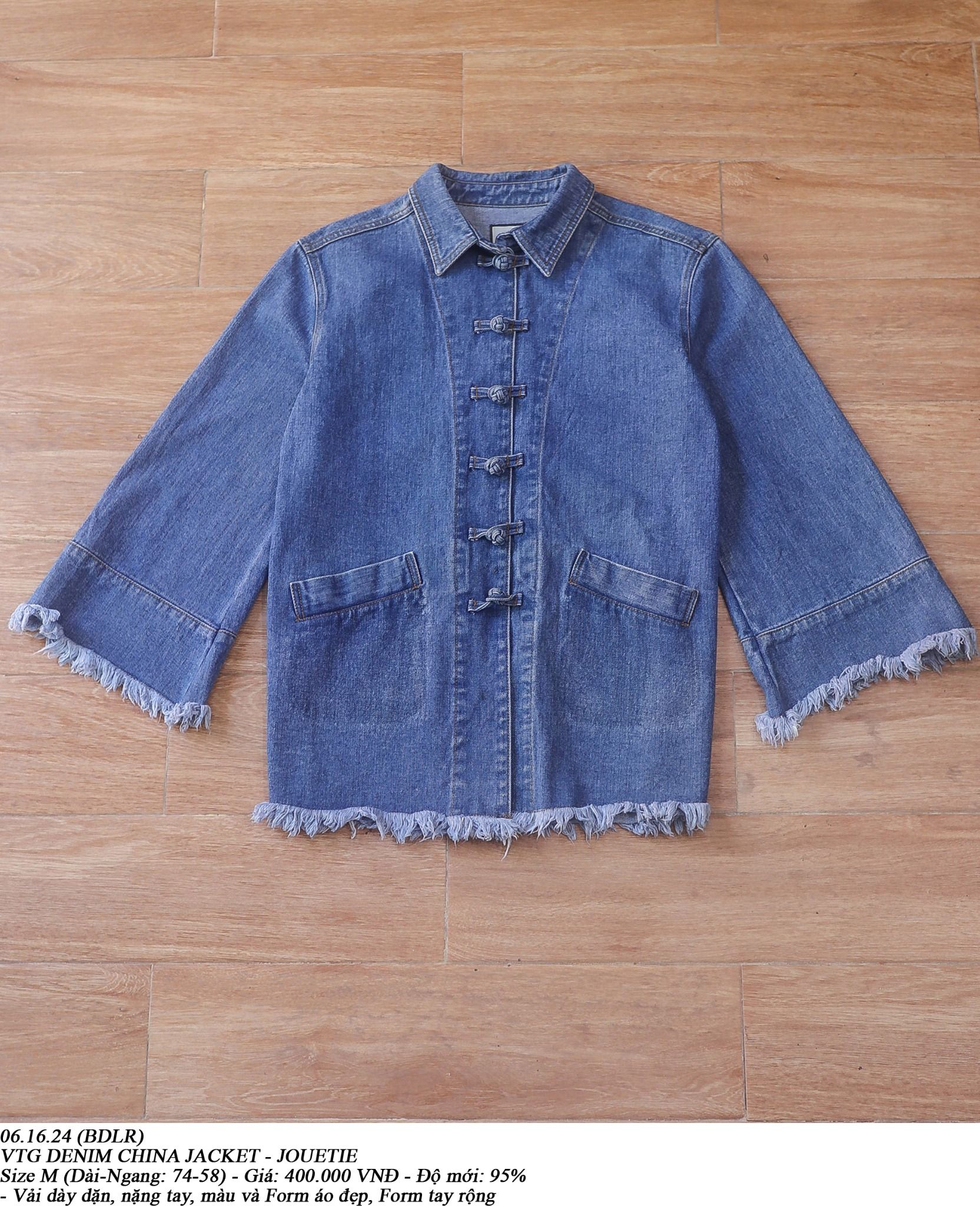  06.16.24 - VTG DENIM CHINA JACKET - JOUETIE 
