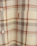  08.20.23 - VTG FLANNEL BUTTON UP SHIRT - YVES SAINT LAURENT 