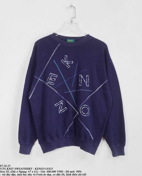  07.26.23 - VTG KNIT SWEATSHIRT - KENZO GOLF 