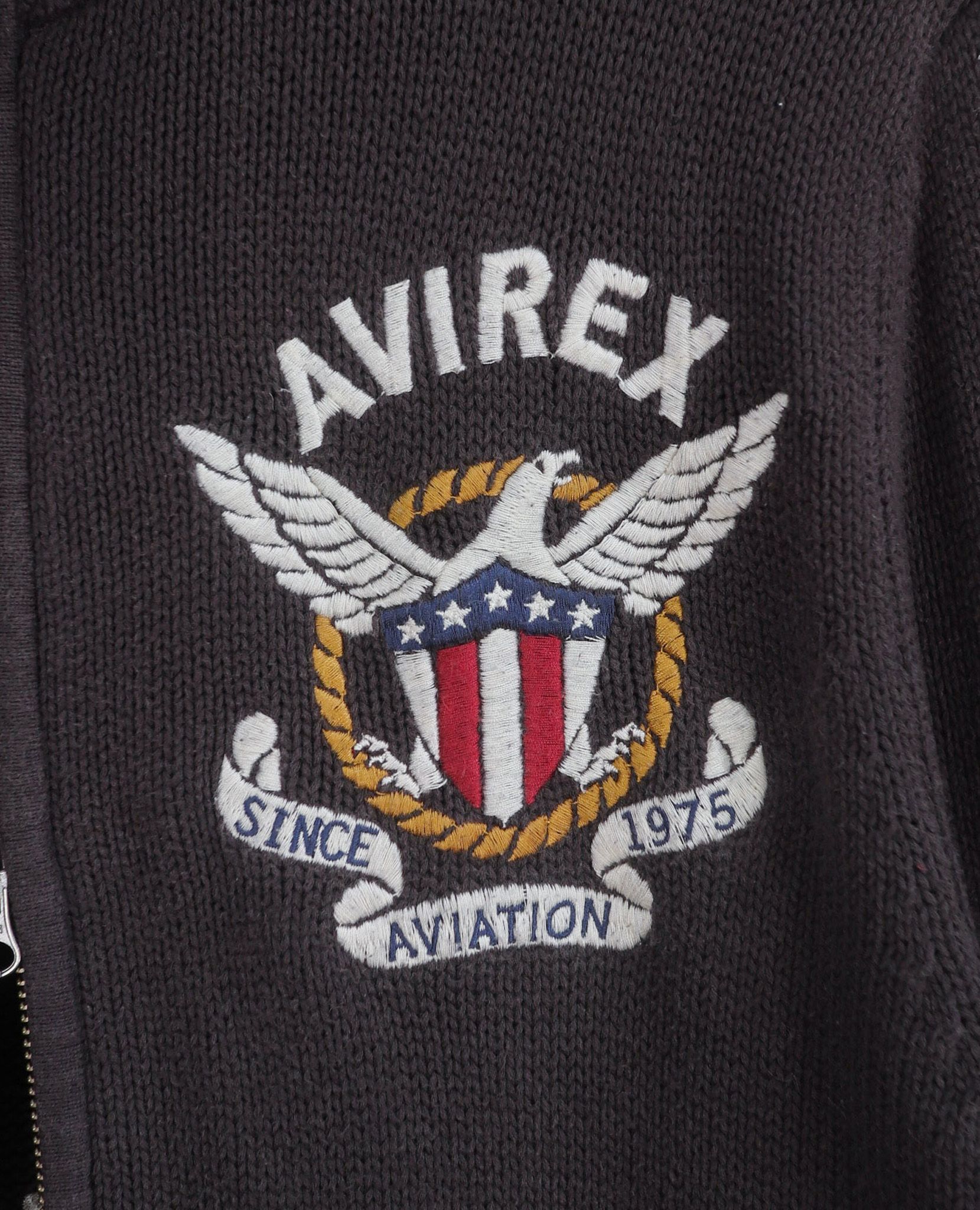  07.26.23 - VTG KNIT BLOUSON JACKET - AVIREX 