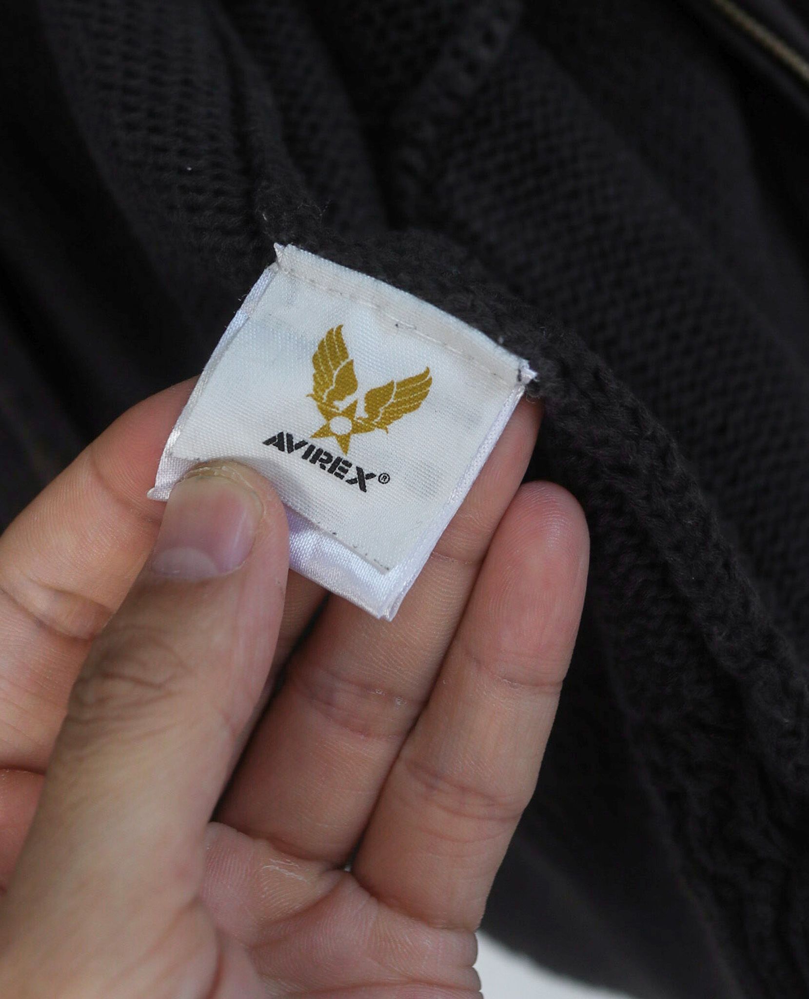  07.26.23 - VTG KNIT BLOUSON JACKET - AVIREX 