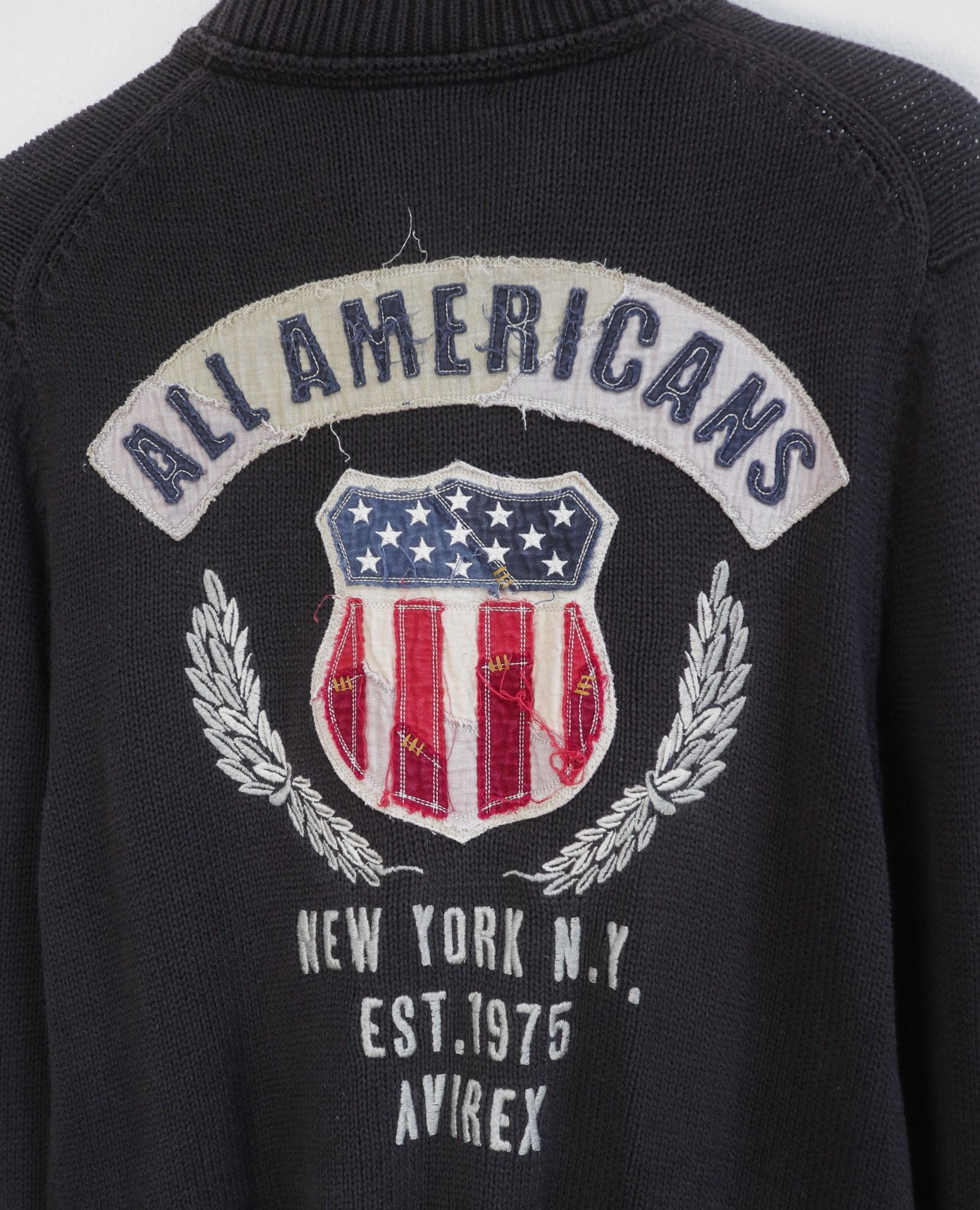  07.26.23 - VTG KNIT BLOUSON JACKET - AVIREX 