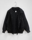  01.07.24 - VTG DOUBLE LAYERED NYLON BOMBER JACKET -  WOODWIND 