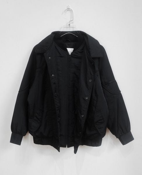  01.07.24 - VTG DOUBLE LAYERED NYLON BOMBER JACKET -  WOODWIND 