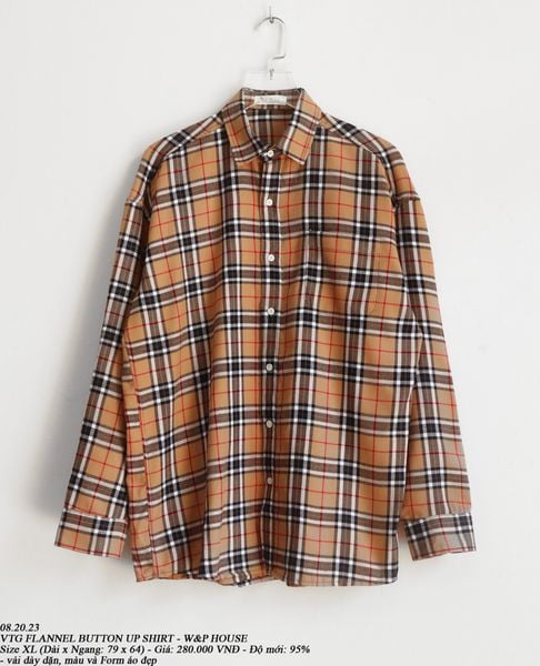 08.20.23 - VTG FLANNEL BUTTON UP SHIRT - W&P HOUSE 
