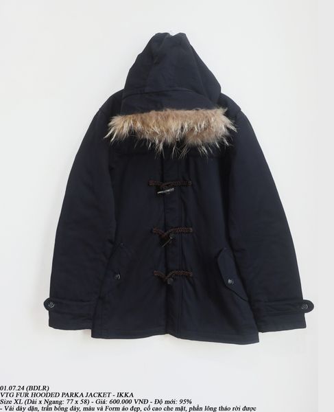  01.07.24 - VTG FUR HOODED PARKA JACKET - IKKA 