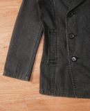  06.29.24 - VTG DOUBLE BREASTED BLAZER DENIM JACKET - THE DIFFERENCE RUPERT 