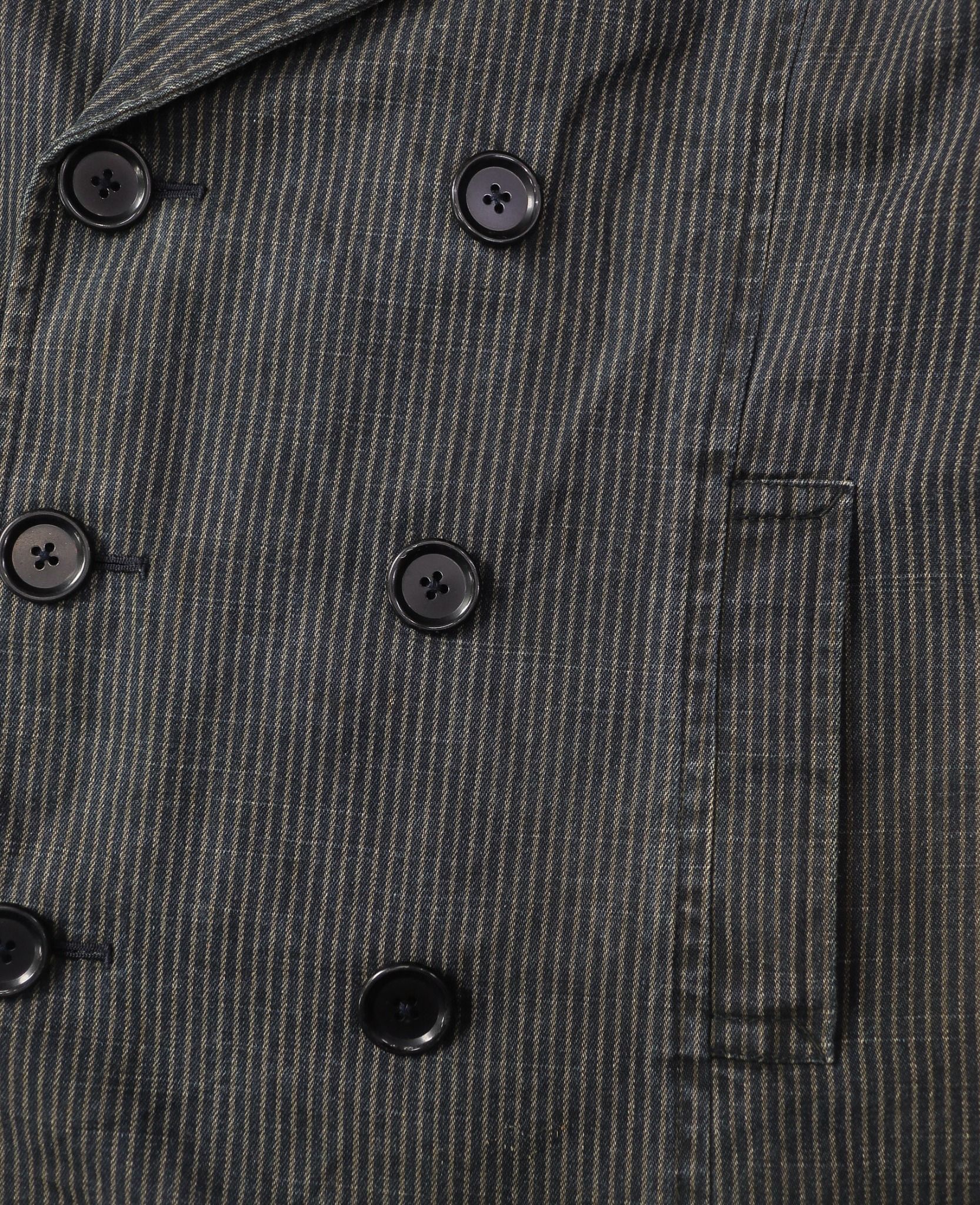  06.29.24 - VTG DOUBLE BREASTED BLAZER DENIM JACKET - THE DIFFERENCE RUPERT 