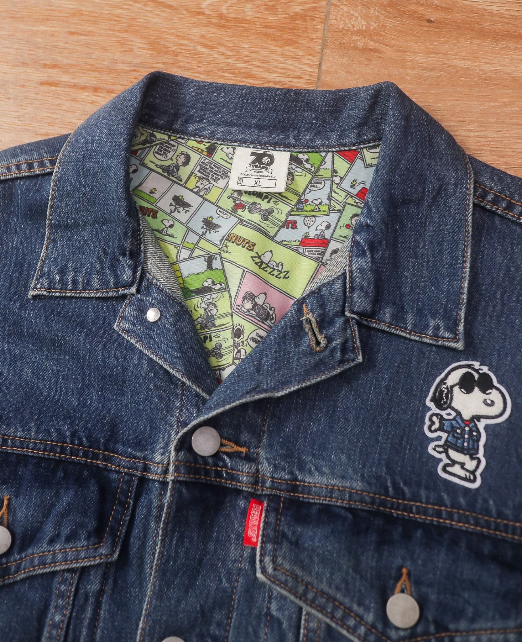  06.30.24 - VTG CROPPED DENIM JACKET - GU by UNIQLO x PEANUTS 2020 
