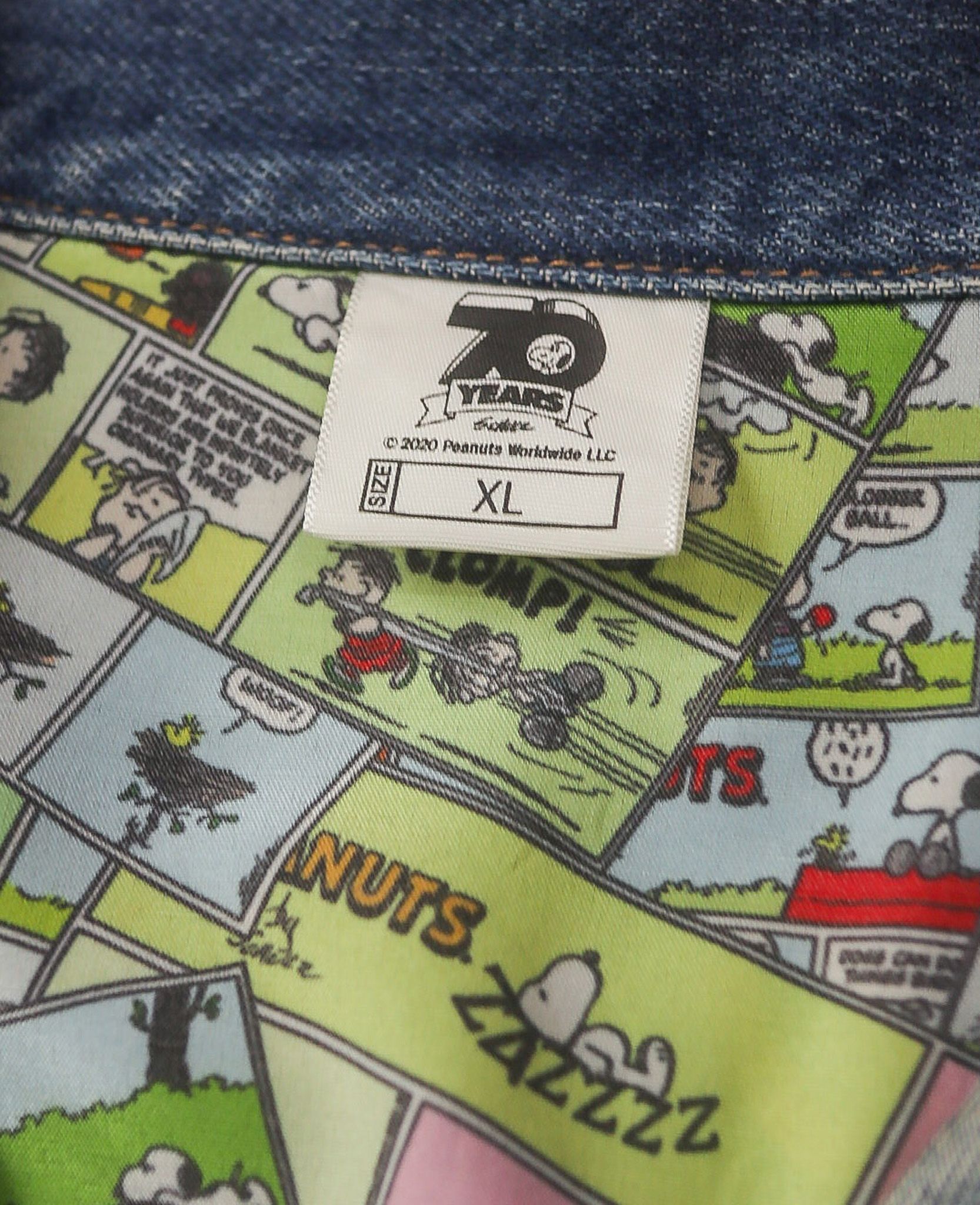  06.30.24 - VTG CROPPED DENIM JACKET - GU by UNIQLO x PEANUTS 2020 