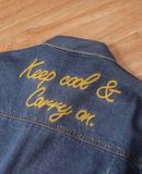  06.30.24 - VTG CROPPED DENIM JACKET - GU by UNIQLO x PEANUTS 2020 