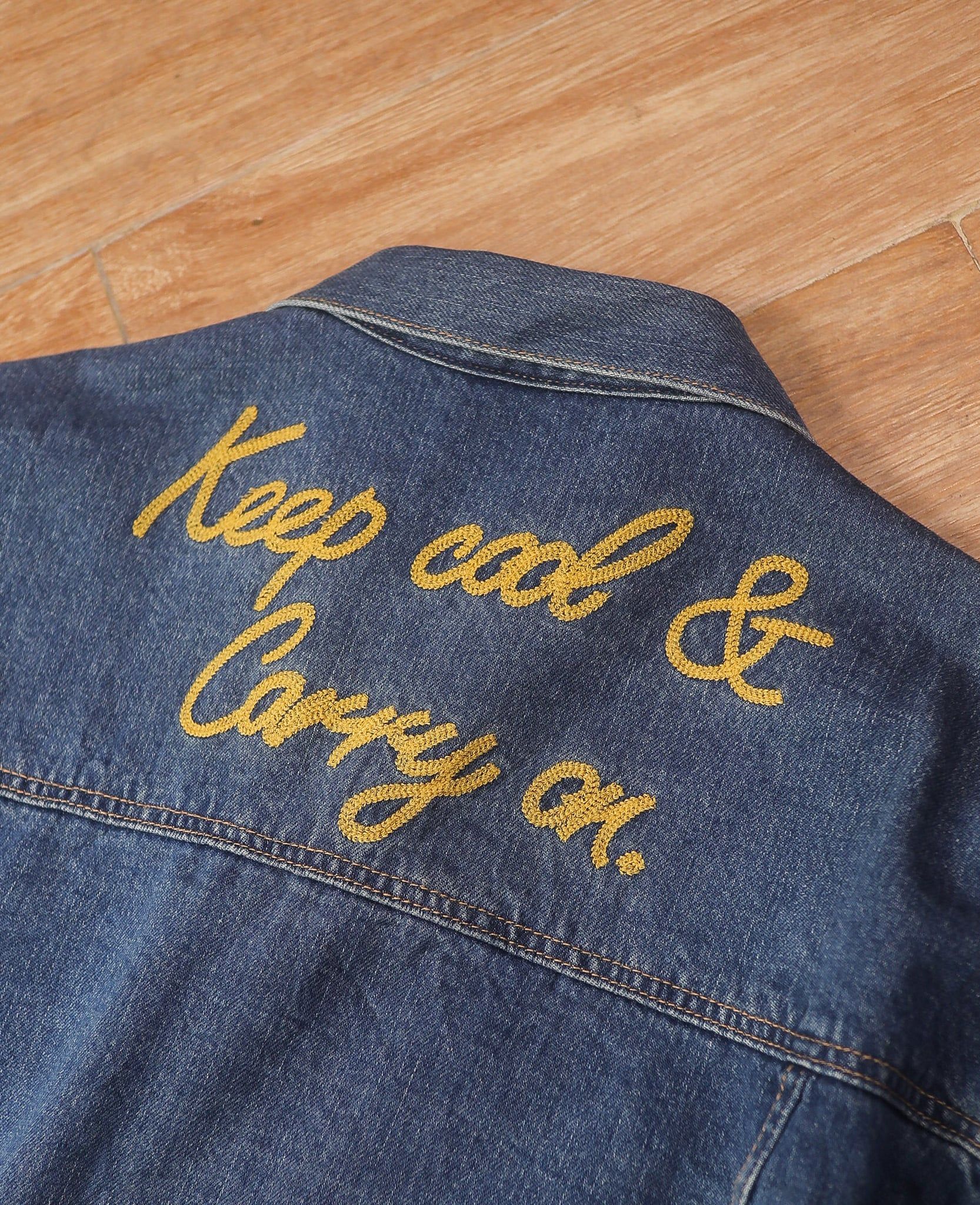  06.30.24 - VTG CROPPED DENIM JACKET - GU by UNIQLO x PEANUTS 2020 