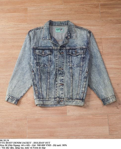  06.30.24 - VTG BOXY DENIM JACKET - HOLIDAY OUT 
