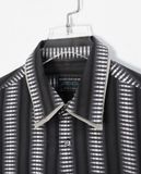  12.22.22 - VTG DOUBLE COLLAR BUTTON UP SHIRT - NICOLE CLUB 