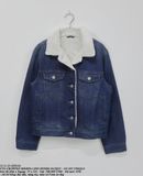  12.11.23 - VTG CROPPED SHERPA LINED DENIM JACKET - GU BY UNIQLO 