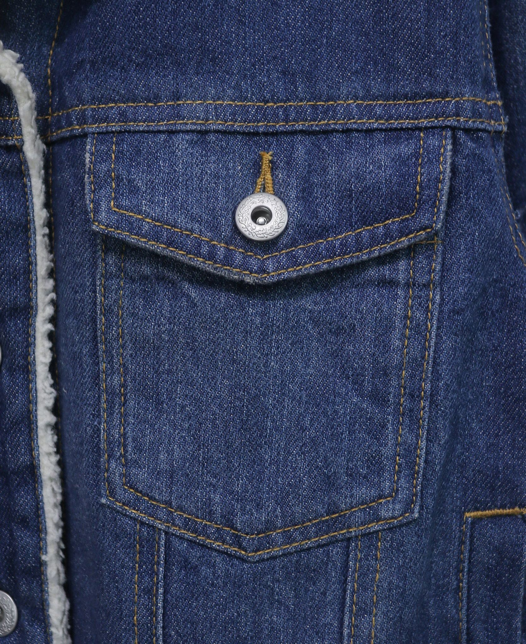  12.11.23 - VTG CROPPED SHERPA LINED DENIM JACKET - GU BY UNIQLO 