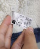  12.11.23 - VTG CROPPED SHERPA LINED DENIM JACKET - GU BY UNIQLO 