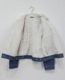  12.11.23 - VTG CROPPED SHERPA LINED DENIM JACKET - GU BY UNIQLO 