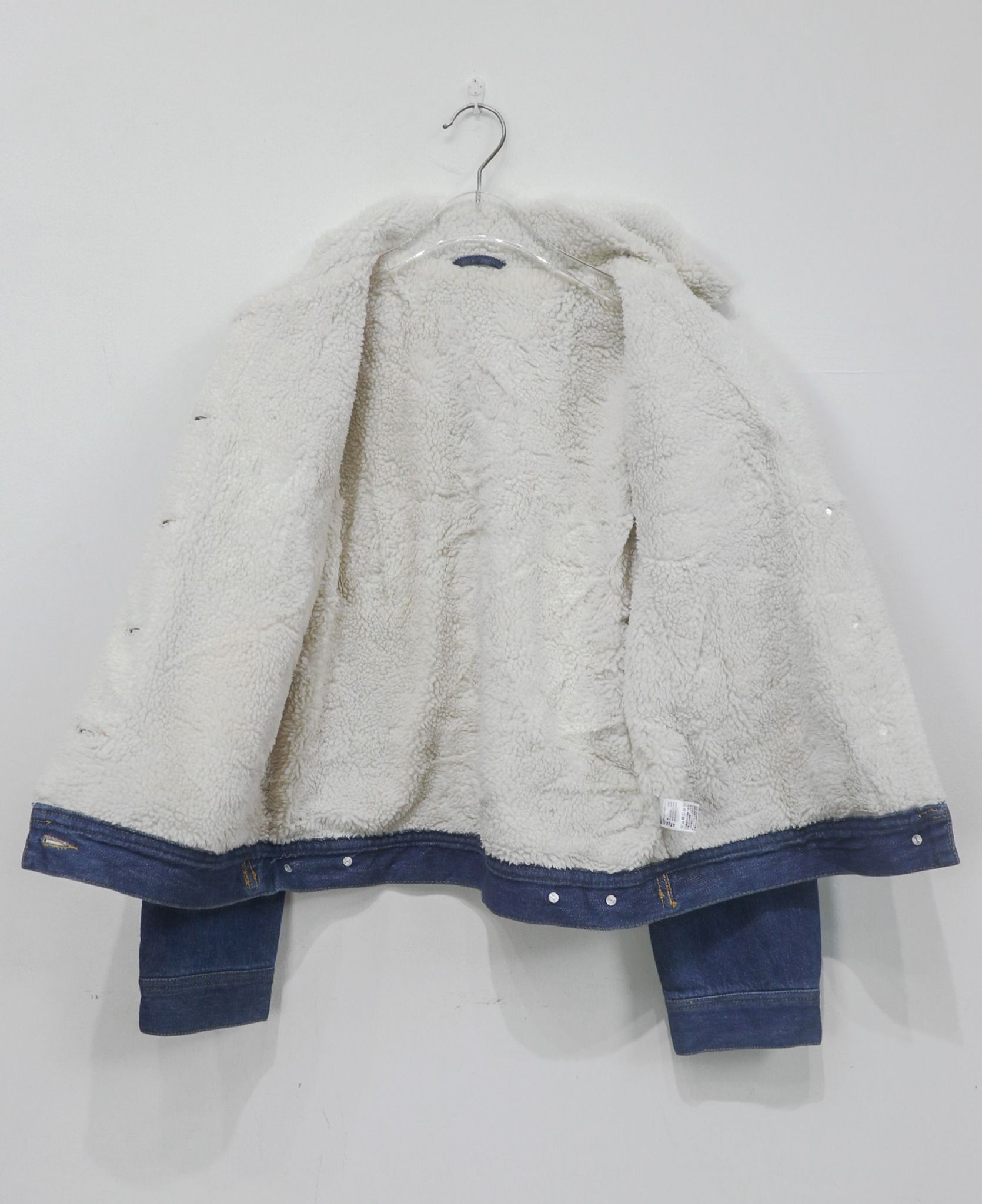  12.11.23 - VTG CROPPED SHERPA LINED DENIM JACKET - GU BY UNIQLO 