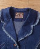  06.29.24 - VTG CROPPED DENIM VEST JACKET - ILYa LONG TEMPS 