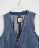  05.17.23 - VTG DENIM VEST JACKET - DOUBLE FOCUS 