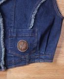  06.29.24 - VTG CROPPED DENIM VEST JACKET - ILYa LONG TEMPS 