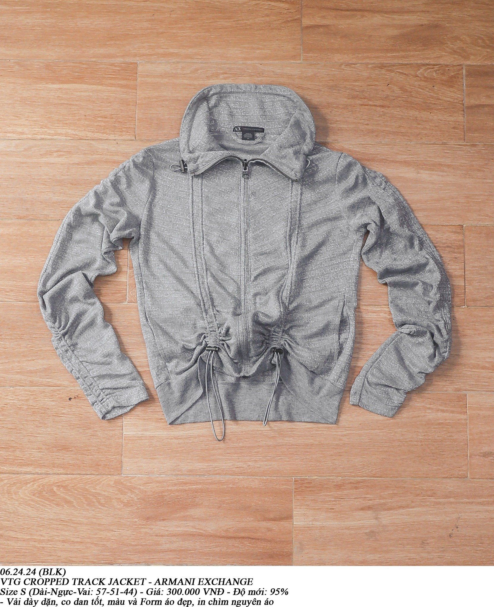  06.24.24 - VTG CROPPED TRACK JACKET - ARMANI EXCHANGE 